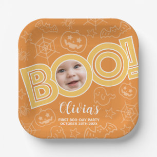Boo! Spooktacular Baby Birthday Pappteller