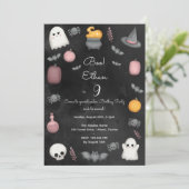 Boo! Spooktacular-Kindergeburtstag-Party Einladung (Stehend Vorderseite)