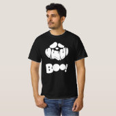 Boo Spooky Face Halloween für Männer T - Shirt (Vorne ganz)
