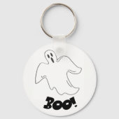 Boo! Spooky Halloween Ghost Trick-oder-Leckerei-Ge Schlüsselanhänger (Vorderseite)