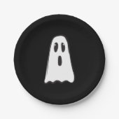 BOO! Spooky Niedlich Ghost Halloween Kostüm Party Pappteller (Vorderseite)
