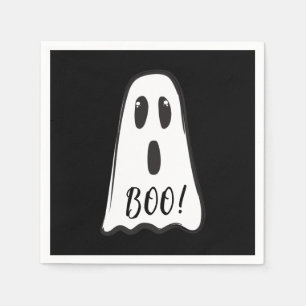 BOO! Spooky Niedlich Ghost Halloween Kostüm Party Serviette