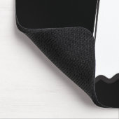 BOO! Spooky Niedlich Ghost Halloween Schwarz-weiß Mousepad (Ecke)