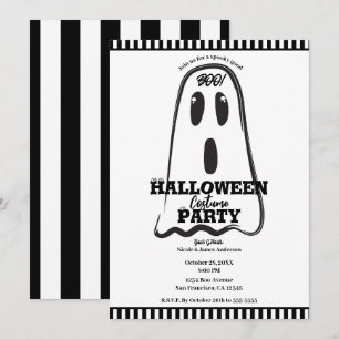 BOO! Spuk süßes Gespenst Halloween-Kostenlose Part Einladung