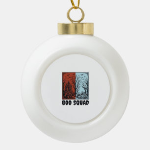 Boo Squad Vintage Halloween-Kürbis-Shirt-Design_1 Keramik Kugel-Ornament