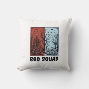 Boo Squad Vintage Halloween-Kürbis-Shirt-Design_1 Kissen