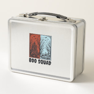 Boo Squad Vintage Halloween-Kürbis-Shirt-Design_1 Metall Brotdose