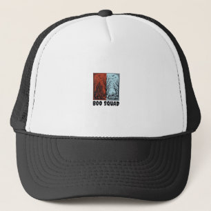 Boo Squad Vintage Halloween-Kürbis-Shirt-Design_1 Truckerkappe