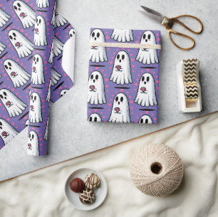 Boo stand auf geschenkpapier