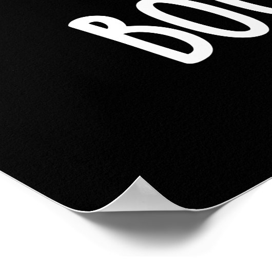 Boo-ster Shot Funny Ghost Vaccine Pun Dark BG Poster (Ecke)