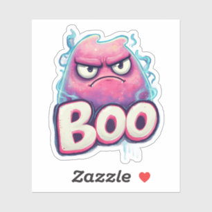 Boo Sticker Niedlich Grumpy Ghost Decal Funny