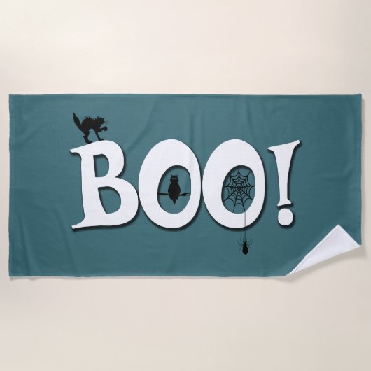 Boo! Strandtuch (Vorderseite)