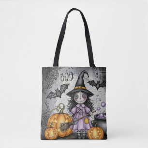 Boo & Süße Hexe und Laternen Tasche