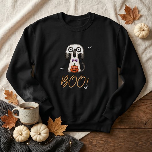 BOO Süßer Geist Halloween Sweatshirt