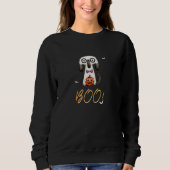 BOO Süßer Geist Halloween Sweatshirt (Vorderseite)