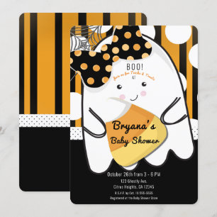 Boo Süßes Mädchen Gespenst Halloween Kinder Baby P Einladung