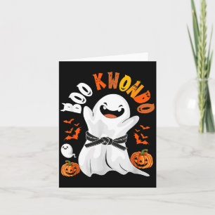 Boo Taekwondo Halloween-Geisterkostüm Kampfsport Karte
