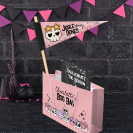 Boo-Tasche für eine Halloween-Schädel-Feier Große Geschenktüte