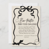 Boo-tastic Baby Food Challenge Spielzeichen Einladung (Vorderseite)