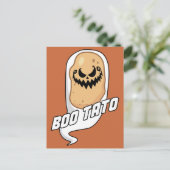 Boo-Tato Spooky Potato Food Halloween Postkarte (Stehend Vorderseite)