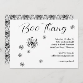 Boo Thang Creepy Spiders Halloween-Party Einladung