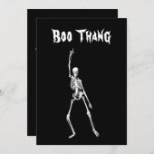 Boo Thang Halloween-Party Einladung (Vorne/Hinten)