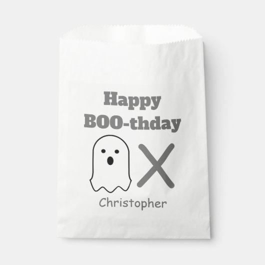 BOO-thday Ghost Geschenktütchen (Vorderseite)