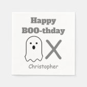 BOO-thday Ghost Serviette (Vorderseite)