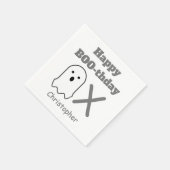 BOO-thday Ghost Serviette (Ecke)