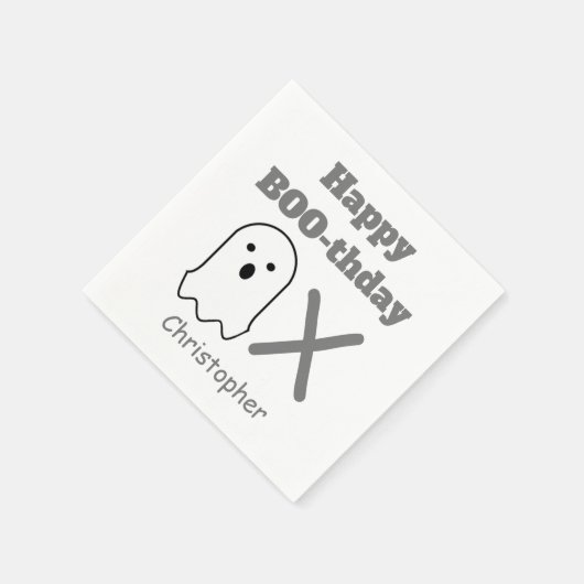 BOO-thday Ghost Serviette (Ecke)