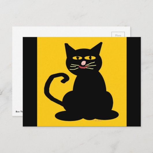 Boo the Cat Postkarte (Vorne/Hinten)