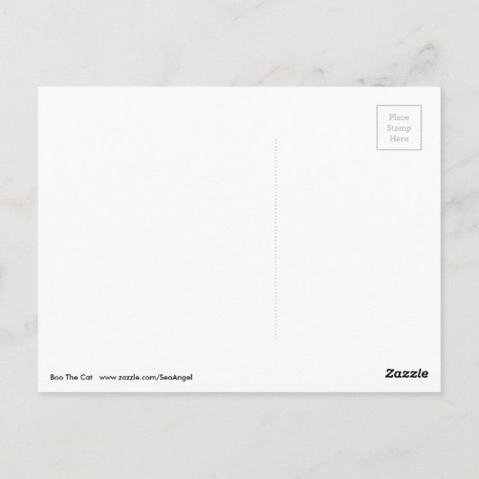 Boo the Cat Postkarte (Rückseite)