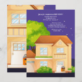 Boo the Neighbors Halloween Einladung (Vorne/Hinten)