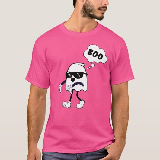 Boo - Thumbs Down Cool Ghost Meme Funny Halloween T-Shirt (Vorderseite)