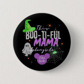 Boo-ti-ful-Mama-Button | Eigenes Halloween-Geschen Button (Vorderseite)