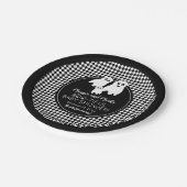 BOO - TIFUL Baby Dusche BW Halloween Vielen Dank Pappteller (Schrägansicht)