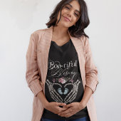 Boo-tiful Blessing Baby Boy Gothic Skeleton Heart Tri-Blend Shirt