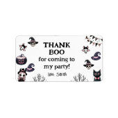 Boo-tiful Costume Party Halloween Invite Adressaufkleber (Vorne)