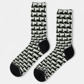 BOO tiful Halloween Ghost Cartoon Type Black Socken (Linkes Detail)