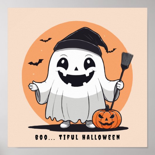 Boo Tiful Halloween Ghost Poster (Vorne)