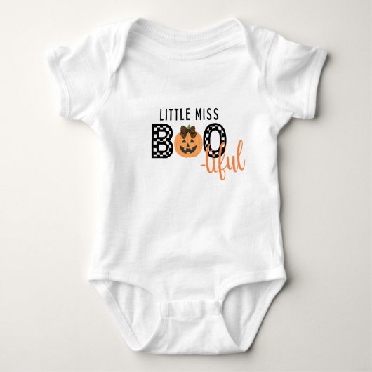 Boo-tiful Halloween Outfit Baby Strampler (Vorderseite)