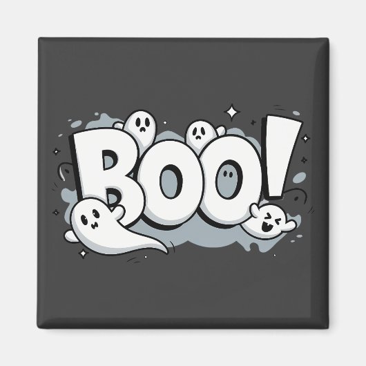 Boo-tiful Halloween Überraschung Magnet (Vorne)