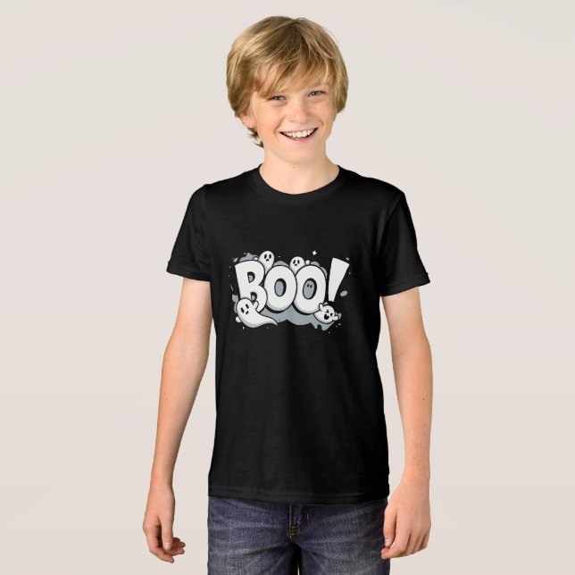 Boo-tiful Halloween Überraschung Tri-Blend Shirt (Vorderseite voll)