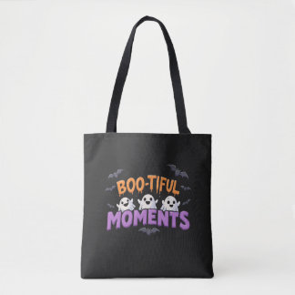 Boo-Tiful Moments Cute Halloween Ghosts and Bats Tasche