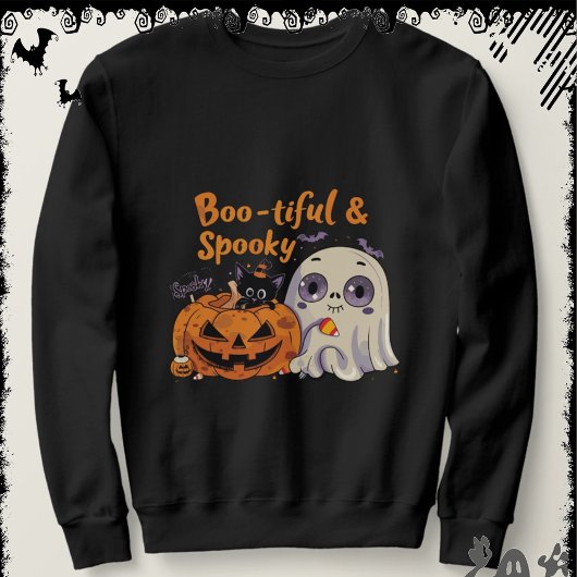 Boo-tiful & Spooky | ExDesigner | Halloween Sweatshirt