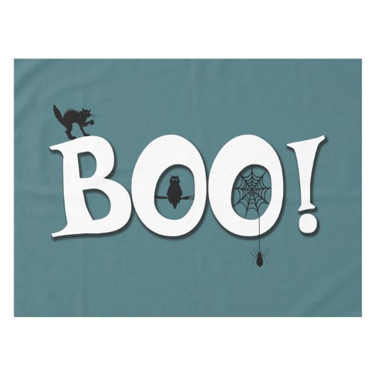 Boo! Tischdecke (Vorderseite (Horizontal))