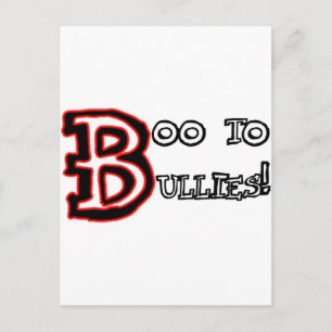 Boo to Bullies! Postkarte