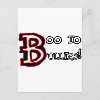 Boo to Bullies! Postkarte