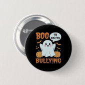 Boo to Bullying - Halloween Unity Day Sticker Button (Vorne & Hinten)