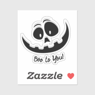 "Boo to You!" Halloween Custom Stickers Aufkleber